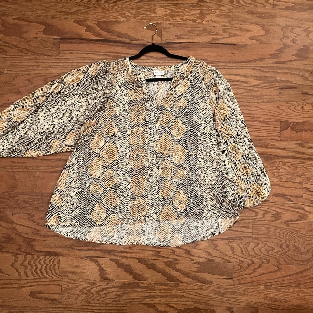 Ava & Viv Animal Print Top